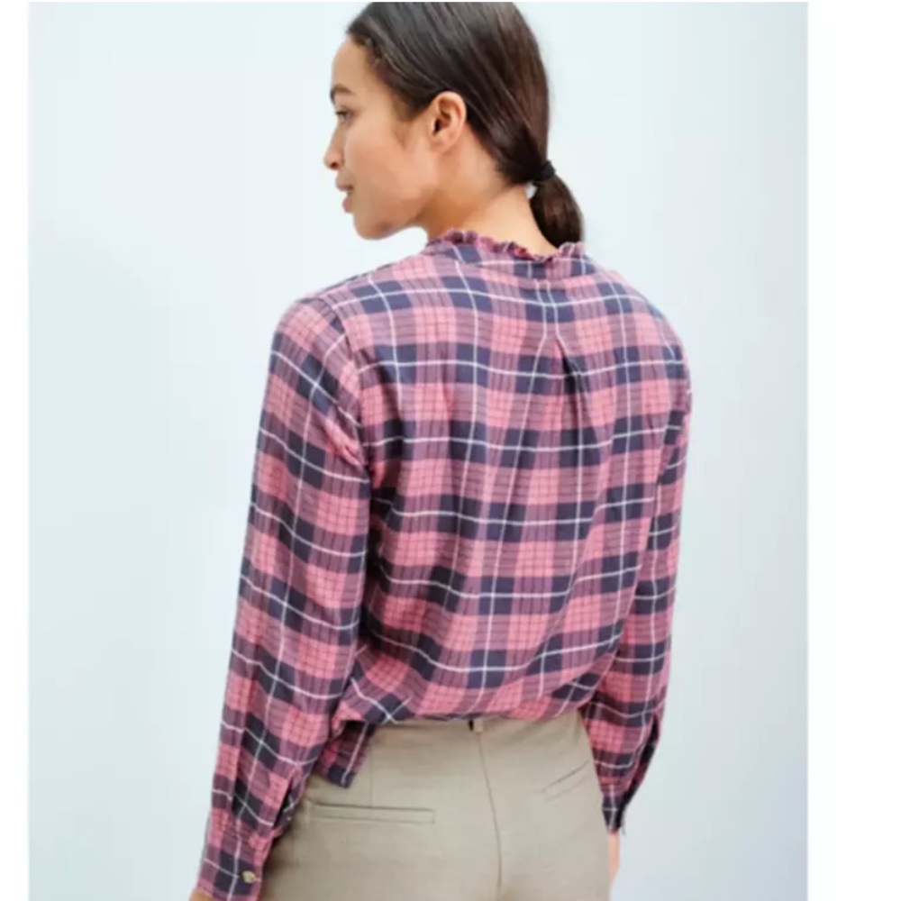 Rails Andie Plaid Button Up Collared Top Size M R… - image 2